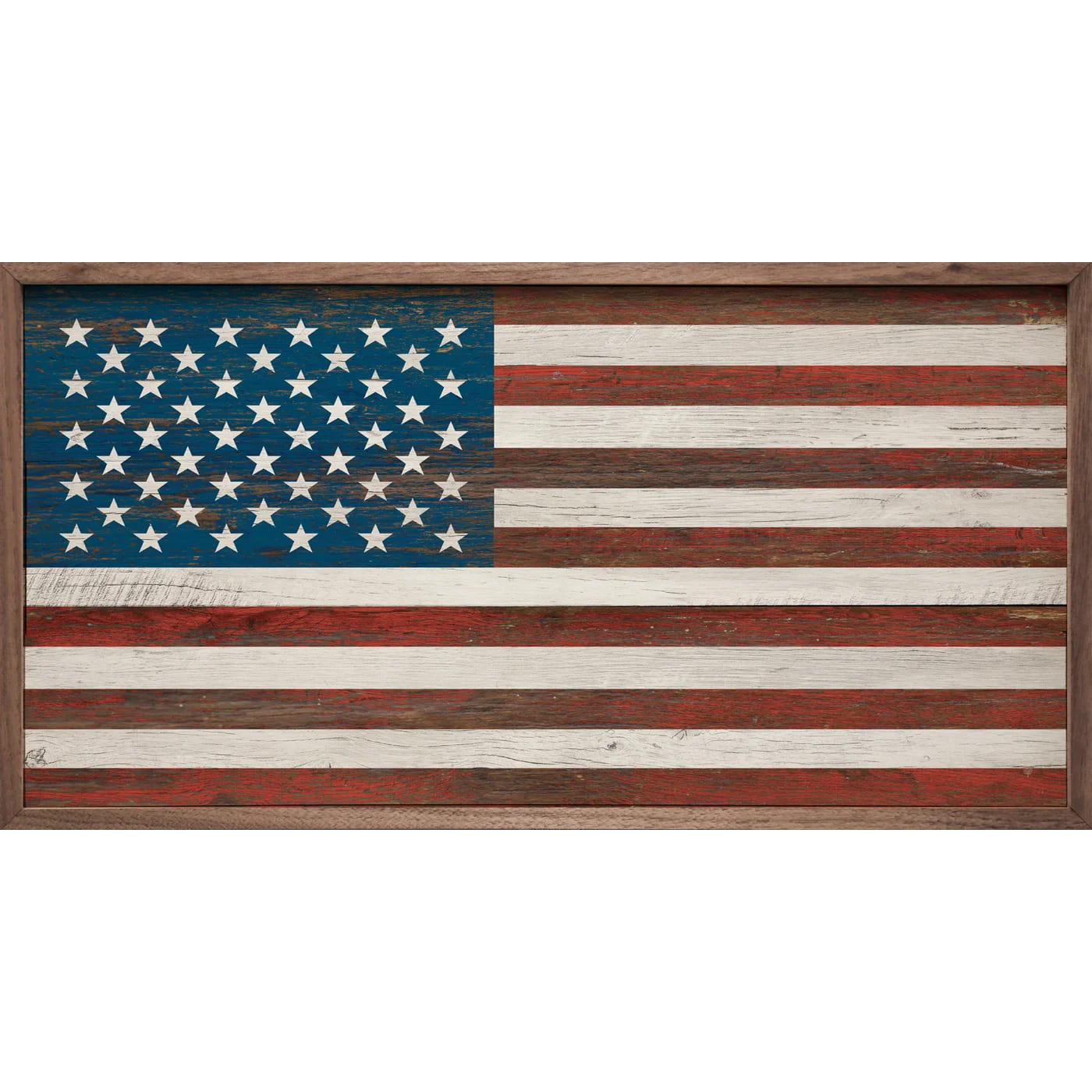 Proud American Flag White