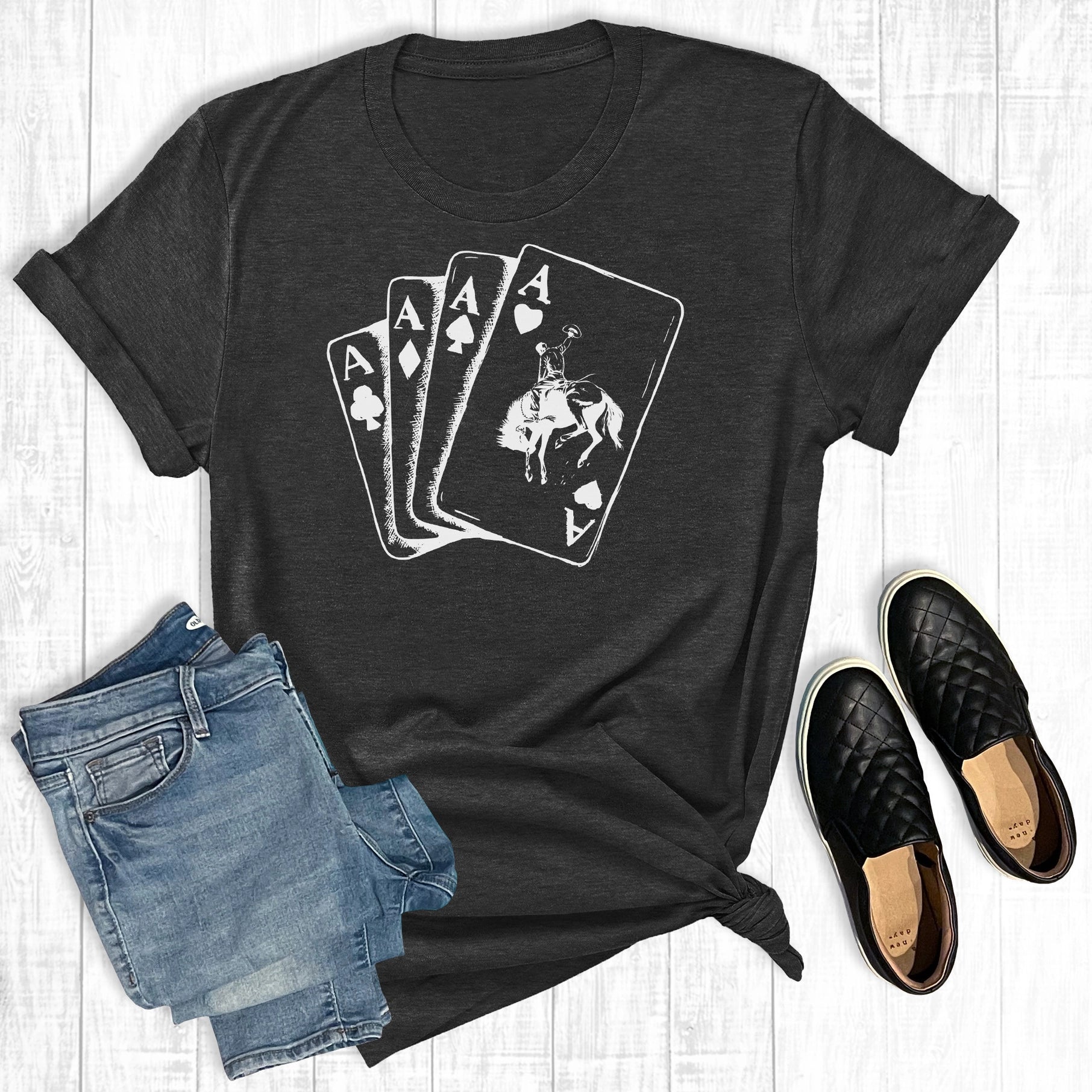 Cowboy Playing Cards T-Shirt