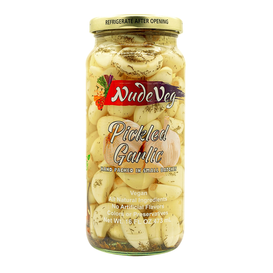 Nude Veg Pickled Dill Garlic 16oz