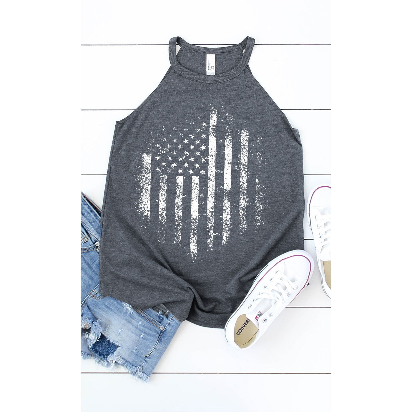 Retro Distressed American Tank