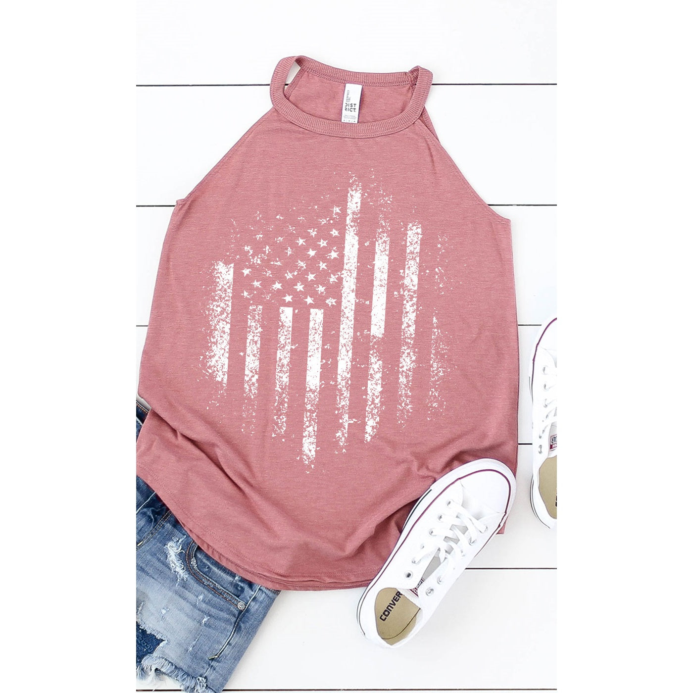 Retro Distressed American Tank