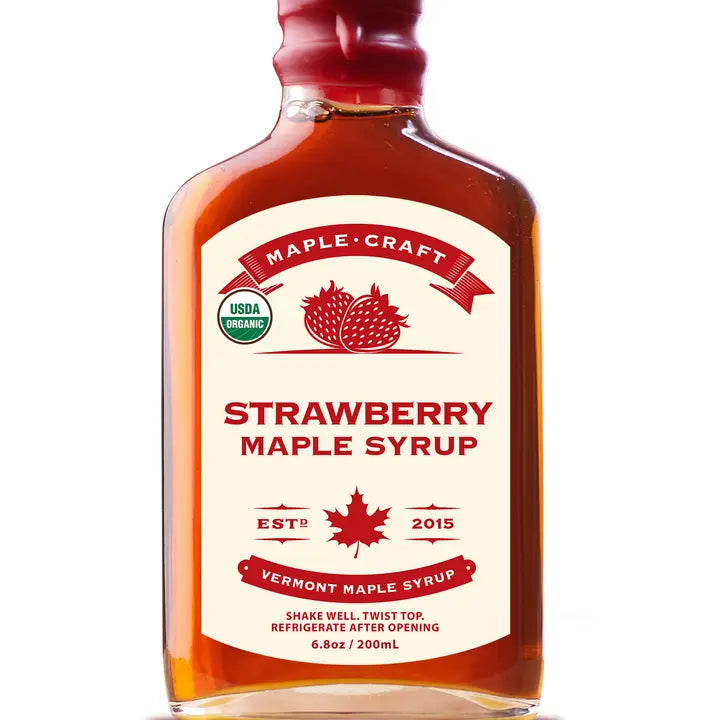 Organic Strawberry Maple Craft Syrup