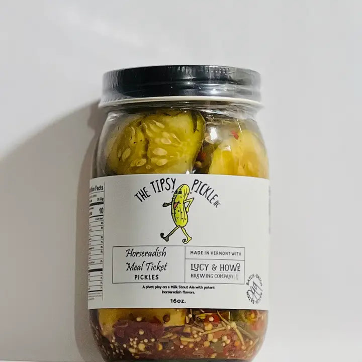 The Tipsy Pickle - Horseradish Meal Ticket Pickles