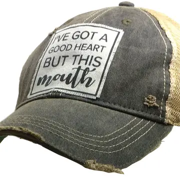 I've Got A Good Heart But This Mouth Trucker Hat Baseball