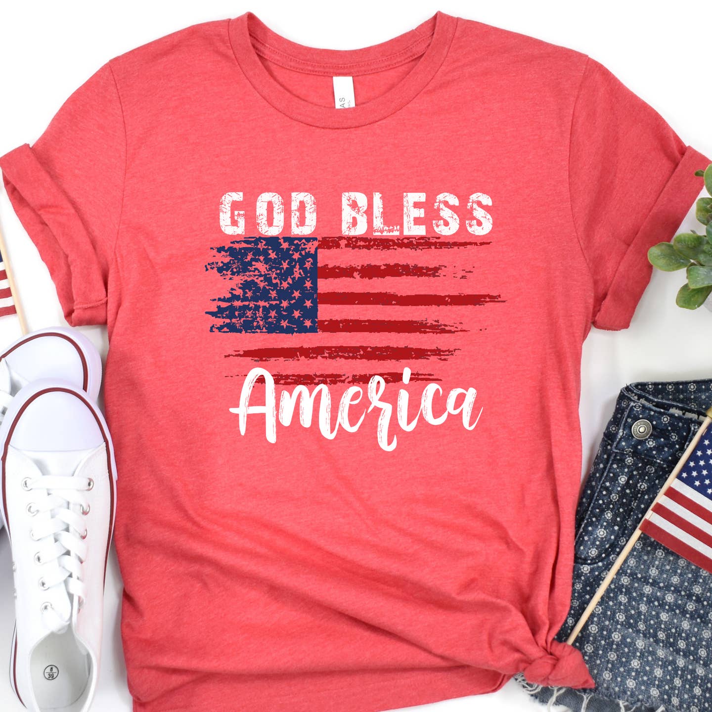 God Bless America Flag T-Shirt