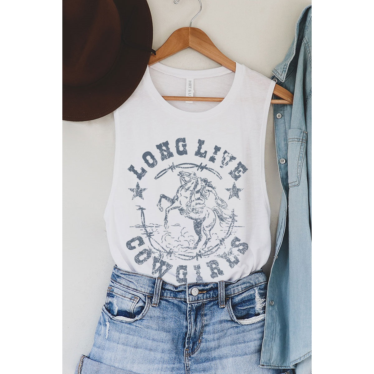 Long Live Cowgirls Graphic Tank Top