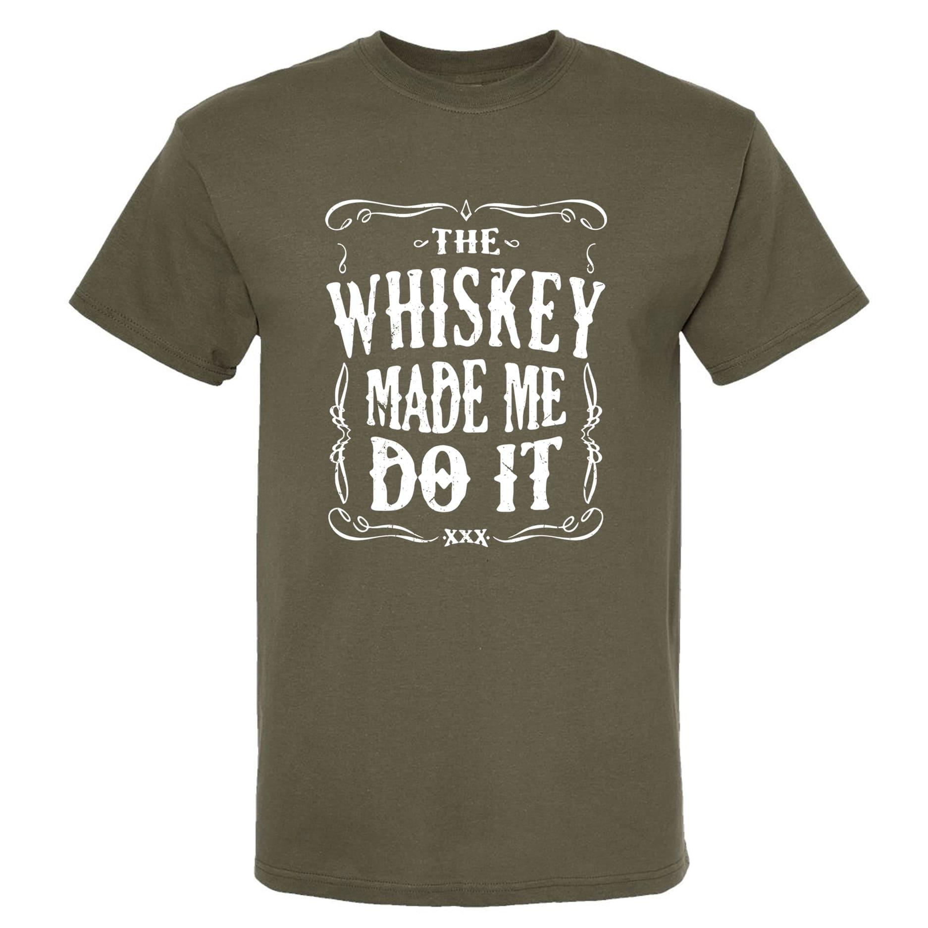 The Whiskey Made Me Do It Men's T-Shirt | Funny Shirt