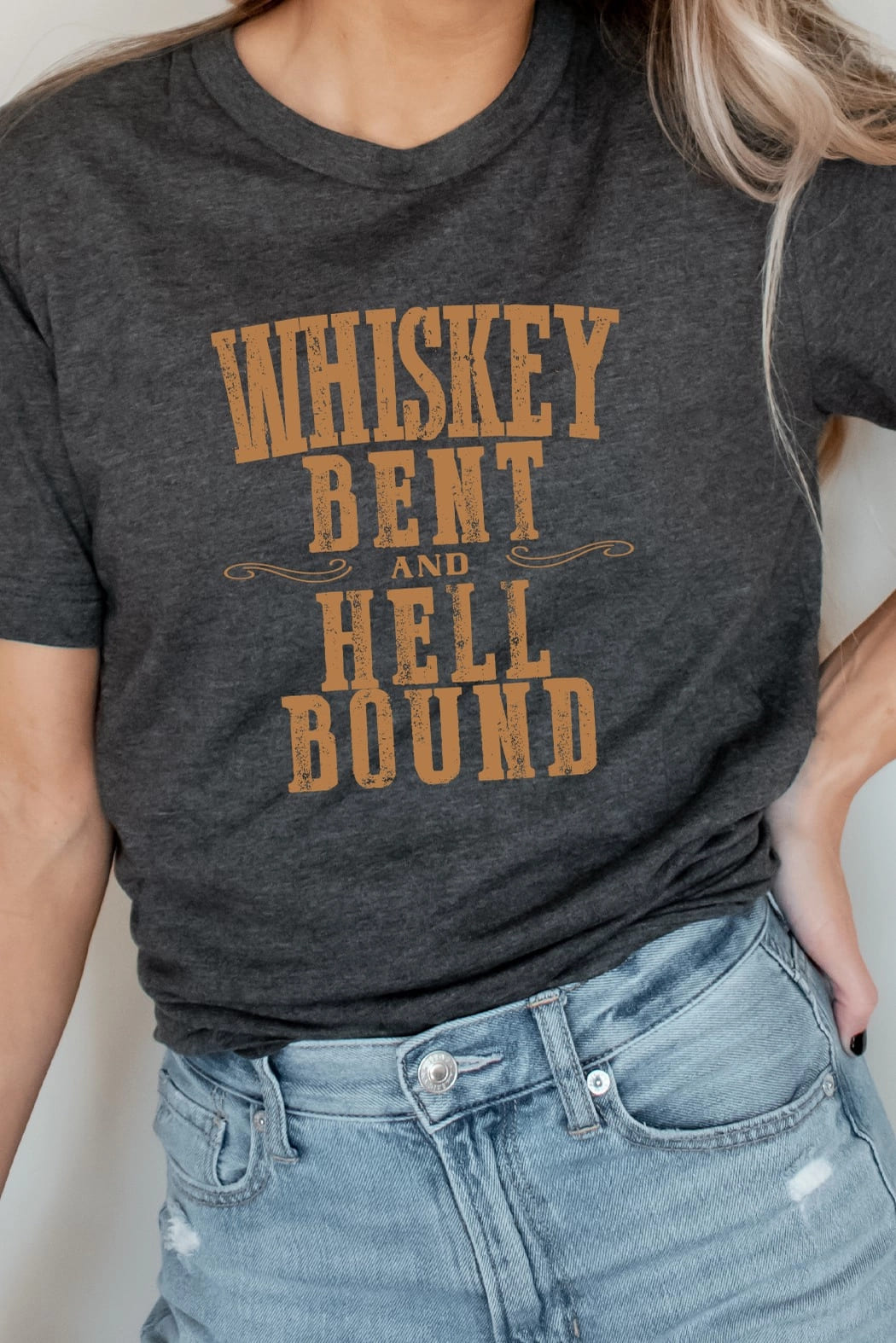Whiskey Bent and Hell Bound Western Graphic Tee