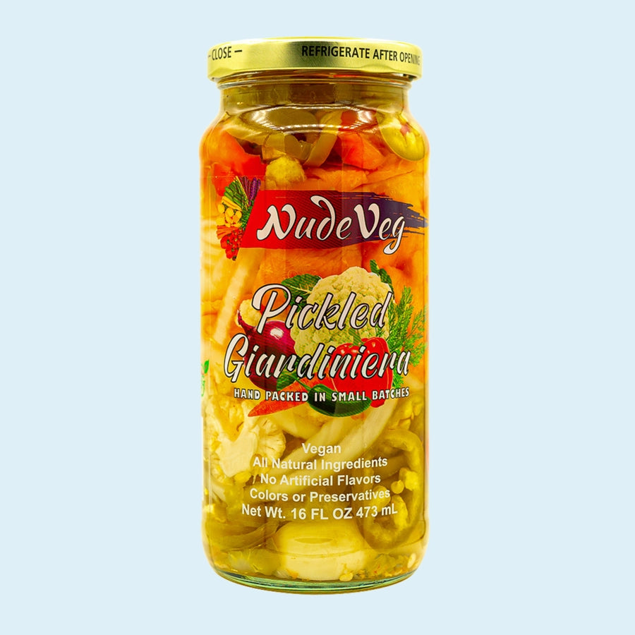 Nude Veg Spicy Pickled Giardiniera 16oz