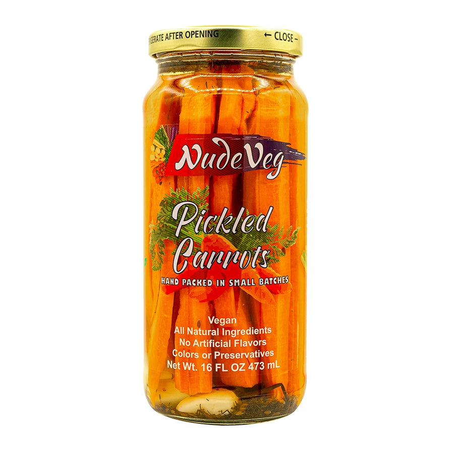 Nude Veg Spicy Pickled Carrots 16oz